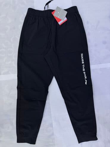 штаны lining: Эркектердин шымы, M, Li-Ning, Жаңы, түсү - Кара, Өзү алып кетүү — 2