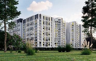 жк атмос бишкек: 3 бөлмө, 91 м², Элитка, 10 кабат, Даяр ПСО (өзү оңдоп түзөтүп бүтүү үчүн) — 3