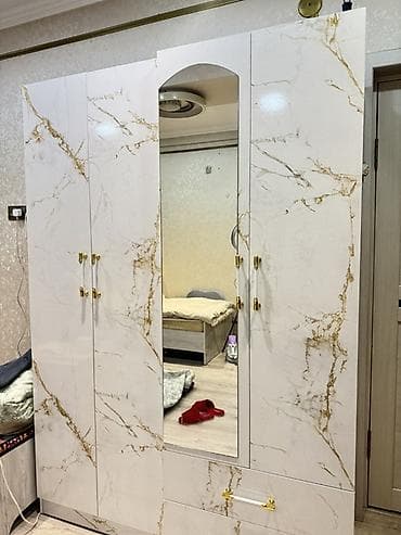 напольные зеркало: Шифоньер, шкаф для одежды, Прямой, ЛДСП — 1