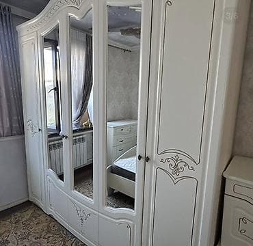горки стенки: Спальный гарнитур, Б/у, Двуспальная кровать, Шкаф, Комод, Белоруссия, Самовывоз, цвет - Бежевый — 1