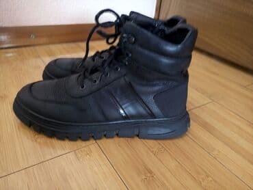 сапоги зимние женские натуральная кожа натуральный мех распродажа: Мужские ботинки, 40, Tuffoni, Б/у, цвет - Черный, Самовывоз — 2