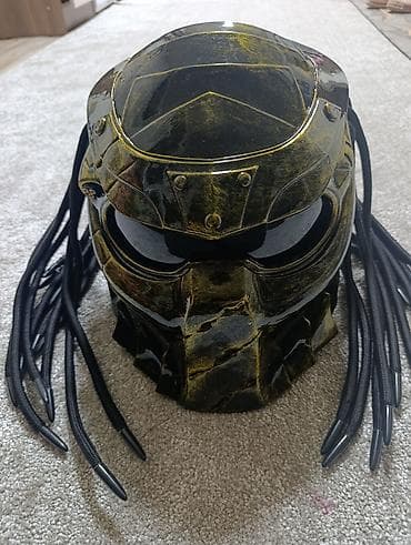 мото одежды: Мото шлем «Хищник» (Predator) с дредами Особенности: - Аутентичный — 1