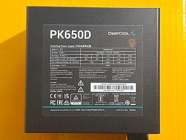 asus prime: Блок питания, Б/у, DeepCool, 650 Вт, 80 Plus, 650 Вт — 6