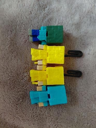 g chok: Мини-фигурки Minecraft Стив: руки не подвижны, прилагается карточка — 3