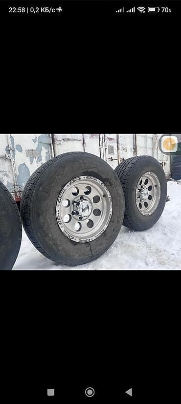 175 60 14: Колеса в сборе 265 / 70 / R 16, Всесезонная, Б/у, Комплект, Внедорожные (АТ/МТ), Литые, отверстий - 6 — 1