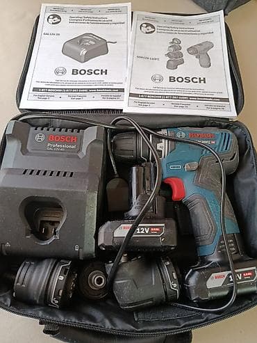 Набор Bosch Professional 12 дрель-шуруповерт с насадками FlexiClick,в