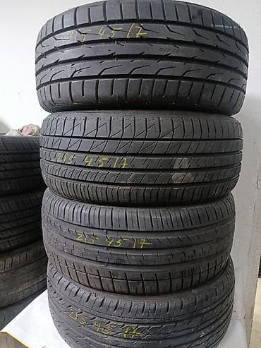 toyota mark 1: Шины 215 / 45 / R 17, Лето, Б/у, 1 шт, Легковые, Япония, Dunlop — 1