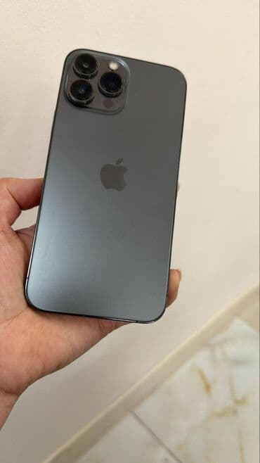 IPhone 13 Pro Max, Б/у, 256 ГБ, Графит, Наушники, Зарядное устройство, Коробка, 80 %