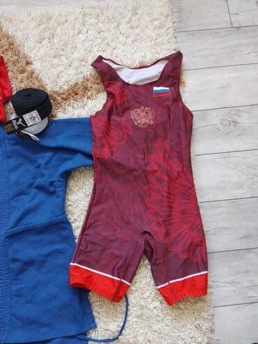 Эркектер кийими: Набор экипировки для борьбы/дзюдо и вольной борьбы. Состав: - Кимоно — 5