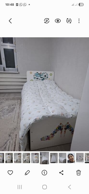 купить шкаф для одежды бишкек: Детская гарнитура, Для девочки, цвет - Белый — 2