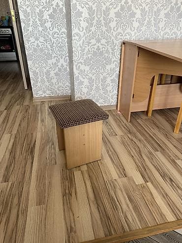 кухонный стол с полками: Кухонный стол и стул, цвет - Бежевый — 2