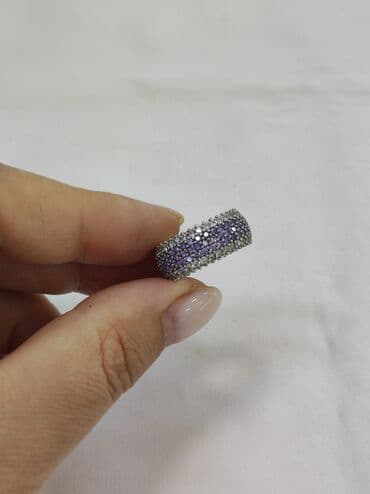 где можно купить обручальные кольца недорого: Кольцо, Помолвочное, Проба 925, Женские, Фианит, Новый — 3