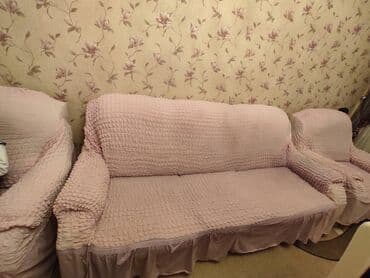 мебель кредит: Комплект мягкой мебели, цвет - Бежевый — 5