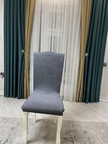 чехол а3: Чехлы на стулья, эластичные, с фактурным жаккардовым рисунком. - — 3