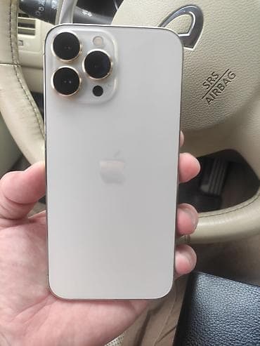 i̇phone 13: IPhone 13 Pro, Б/у, 1 ТБ, Золотой, Чехол, 90 % — 2