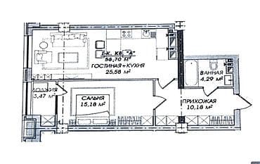 pro group: 2 комнаты, 59 м², БГУ Элитка, 20 этаж — 5
