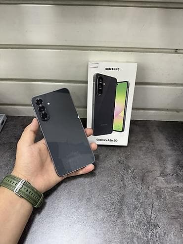 телефон samsung а50: Samsung Galaxy A56 5G, Новый, 256 ГБ, цвет - Серый, 2 SIM — 1