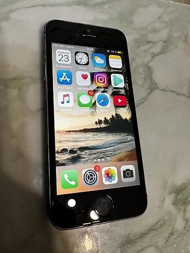 IPhone 5s, < 16 ГБ, Space Gray, 100 %