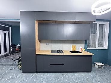 Кухонный гарнитур, цвет - Серый