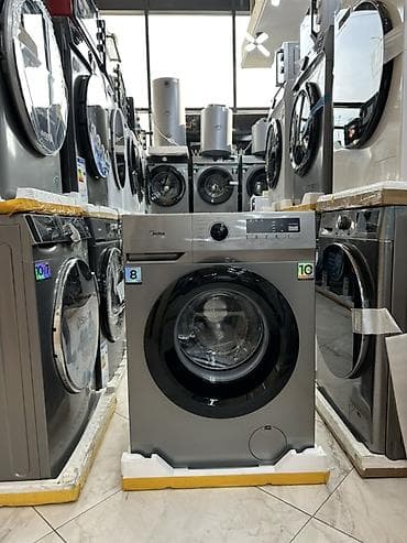 Отопительные приборы: Стиральная машина Midea 8кг 🔥Акция🔥 - Загрузка: 8 кг - Инверторный — 9