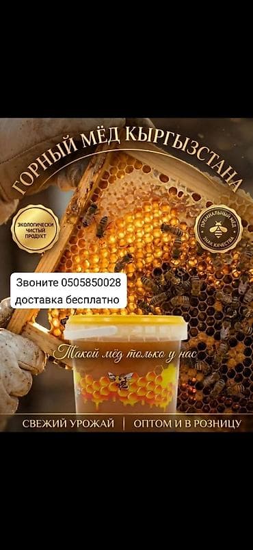 ведо: 🍯Токтогульский Горный Майский Мёд (Разнотравье) — Ваш природный — 1