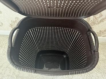 банный веник: Корзина для вещей, цвет - Коричневый, Б/у — 2