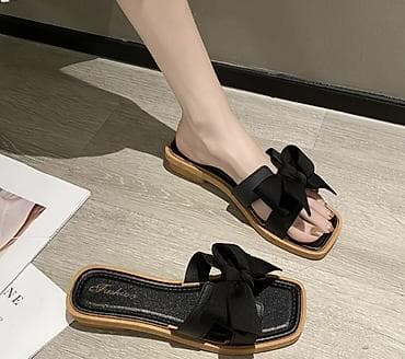 шлепки тренд 2023: Босоножки, 37, 38, Fashion, Новый, цвет - Черный — 3