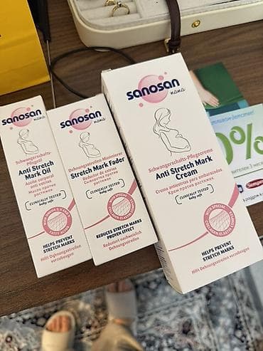 mama: Набор средств Sanosan mama против растяжек Состав набора: - Anti — 1