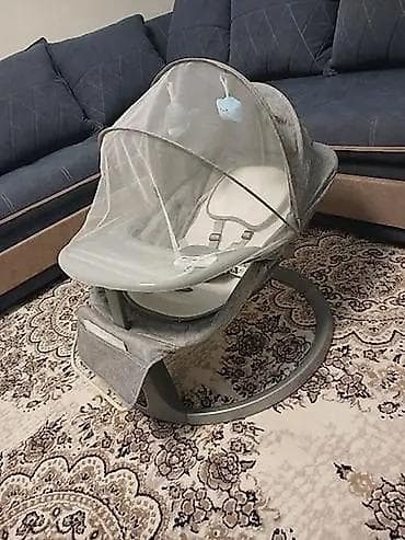 Детский мир: Качели-люлька POPYPAPA 5 in 1 (Deluxe Multi-Functional Bassinet) - — 3