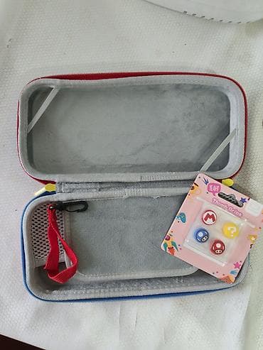 Nintendo: Чехол на Nintendo Switch oled тематика марио + резинки на аналог 2 — 4