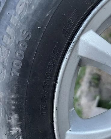 Шиналар жана дисктер: Дөңгөлөктөр монтажда 175 / 70 / R 13, Winter stud, Комплект, Жеңил унаалар, Куйма — 2