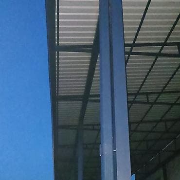 solutions third edition: Навес, Односкатный, Металл, Профнастил, Установка — 1