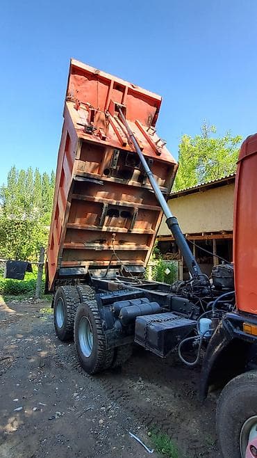 КАМАЗ самосвал 65115, 6×4 - Оранжевый самосвал с кузовом увеличенного — 5