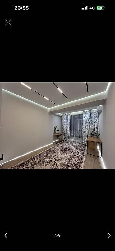 1 комната, 46 м², Асанбай мкр Элитка, 6 этаж, Дизайнерский ремонт — 6