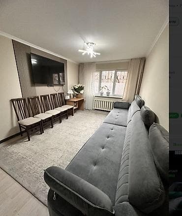 цены на квартиры гик бишкек: 2 комнаты, 45 м², 104 серия, 1 этаж, Евроремонт — 5