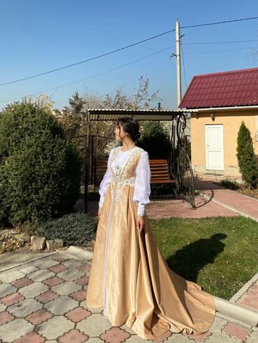 лента капельный полив купить в бишкеке: Вечернее платье, А-силуэт, Длинная модель, С рукавами, Шлейф, S — 1