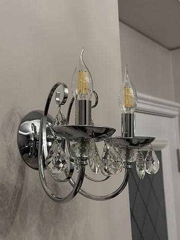 кристалы: Бра с кристаллами, 2 рожка
В общем все 6 штук за 3000 сом — 1