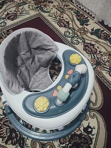 Детский мир: Ходунки для малыша - Круглая устойчивая база с защитным бампером по — 2