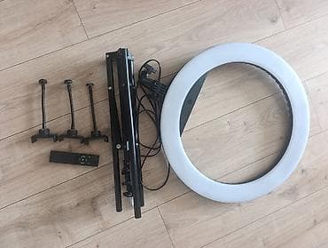 Комплект для контент-съёмки: большая кольцевая LED‑лампа с