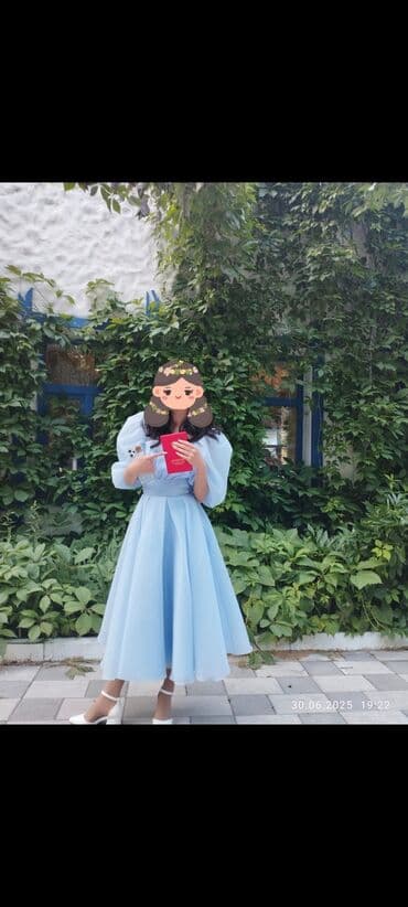 свадебные платья в бишкеке цены на прокат: Вечернее платье, Пышное, Длинная модель, Шифон, С рукавами, S — 2