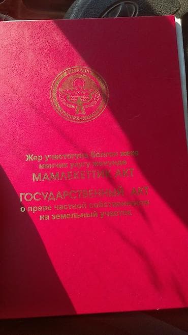 жер ынтымагы: Государственный акт о праве частной собственности на земельный участок — 1