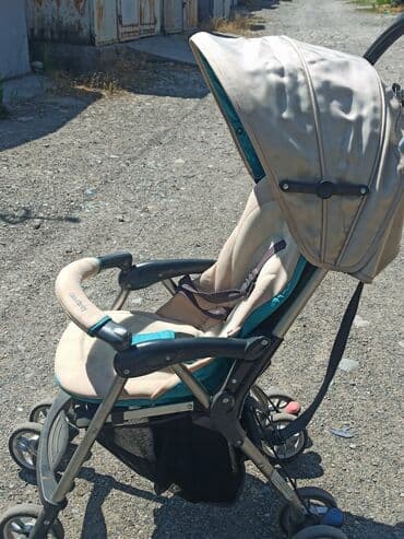 подножка для второго ребенка бу: Коляска, цвет - Бежевый, Б/у — 4