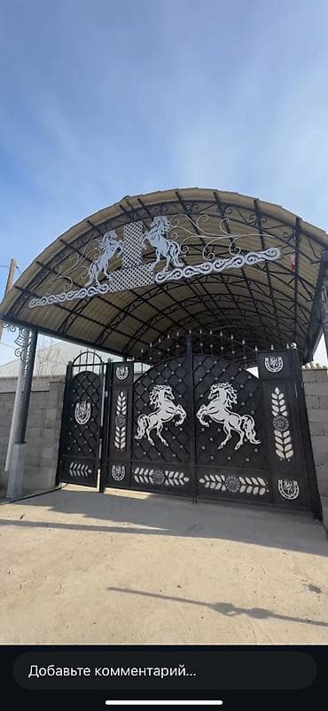 односкатный: Кованые навесы и козырьки под ключ - Изготовление и монтаж навесов — 3