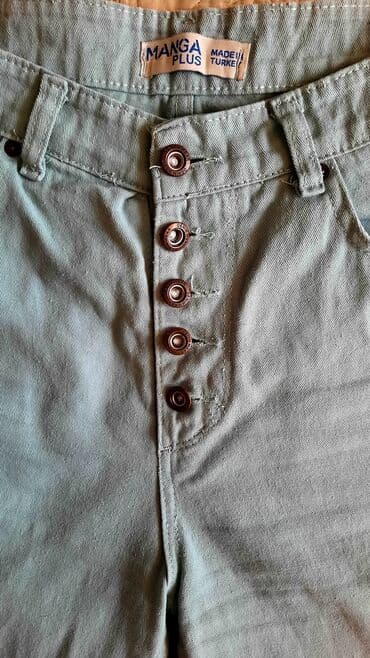 джинсы на девочку: Джинсы, Прямые, L — 1