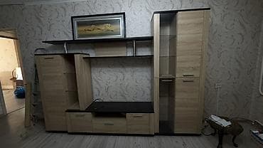 Шкафтар: Гостиная стенка модульная, современный дизайн в оттенке дуб с — 2