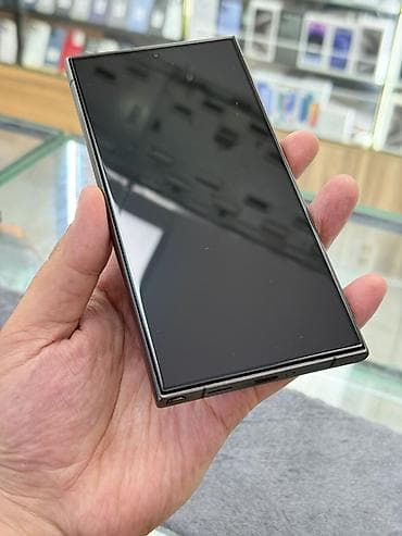 Техника жана электроника: Samsung Galaxy S24 Ultra, Колдонулган, 256 ГБ, түсү - Боз, 2 SIM — 5