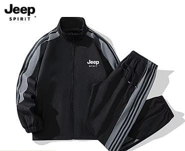 Спортивный костюм Jeep Spirit (кофта + брюки) - Цвет: черный с