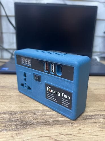 акумулятор заряд: ⸻ 🔋 Kuang Tian көп функциялуу заряддагыч / инвертор Бул компакттуу — 3