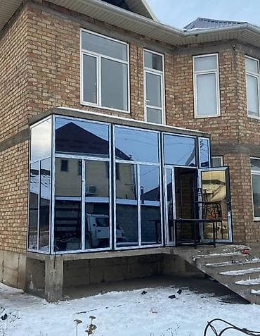 Үй жана бакча: Алюминиевые окна и витражные конструкции на заказ - Изготовление по — 3