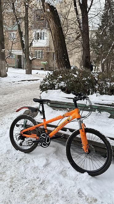 балон 14 ош: Подростковый (Горный) велосипед Crolan оранжевого цвета — 2